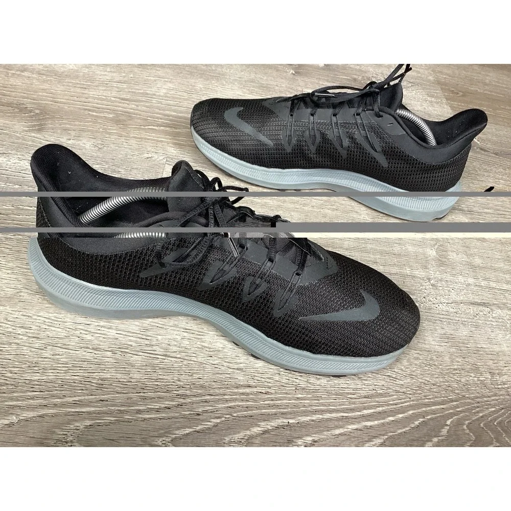 Nike Quest Men's 11.5 M Running Shoes Black Anthracite Grey AV8013-002 Sneakers